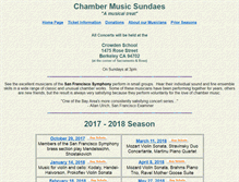 Tablet Screenshot of chambermusicsundaes.org